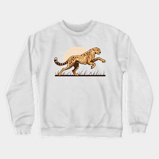 Hunter's Dusk, Cheetah Crewneck Sweatshirt